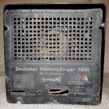 Deutscher Kleinempfänger 1938 DKE38; Philips Radios - (ID = 1589327) Radio