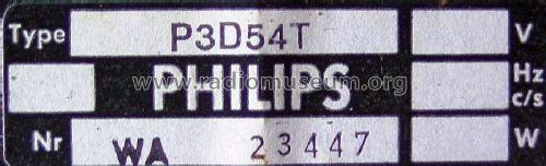 Jeanette Automatic P3D54T; Philips Radios - (ID = 1854898) Radio