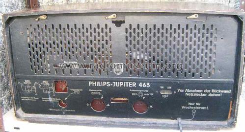 Jupiter 463 BD463A; Philips Radios - (ID = 1436987) Radio