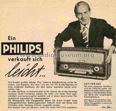 Jupiter 463 BD463A; Philips Radios - (ID = 711809) Radio