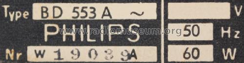 Jupiter 553/3D BD553A; Philips Radios - (ID = 768925) Radio