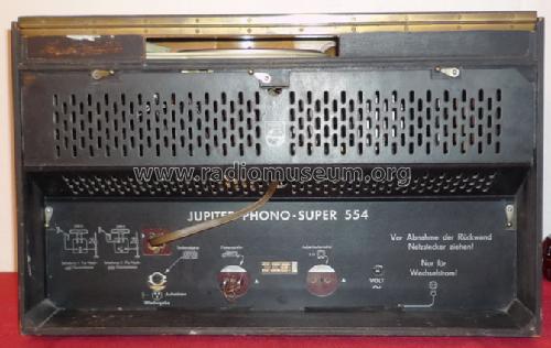 Jupiter-Phono-Super 554 HD554A; Philips Radios - (ID = 754579) Radio