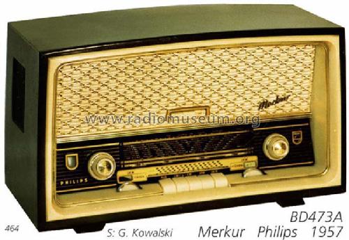 Merkur 473 BD473A; Philips Radios - (ID = 675) Radio