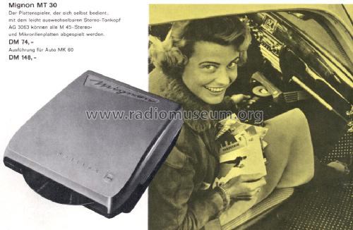 Mignon MT30 AG2161/95a; Philips Radios - (ID = 811094) R-Player