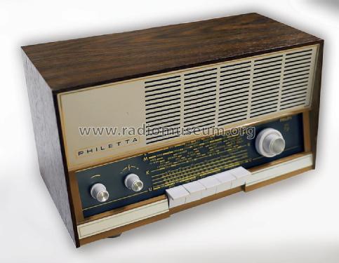 Philetta 12RB263; Philips Radios - (ID = 2264196) Radio