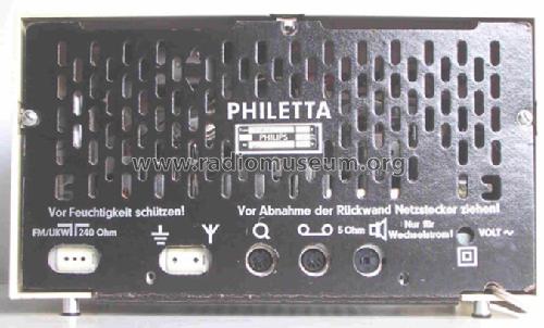 Philetta 12RB263; Philips Radios - (ID = 64579) Radio