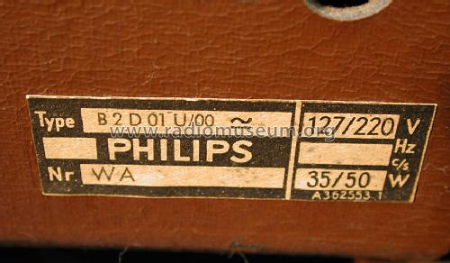 Philetta 201 B2D01U; Philips Radios - (ID = 1576845) Radio