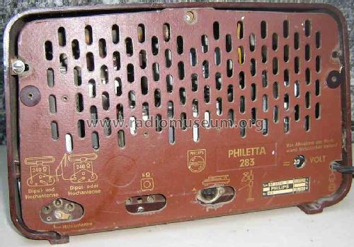 Philetta 283 BD283U; Philips Radios - (ID = 453377) Radio