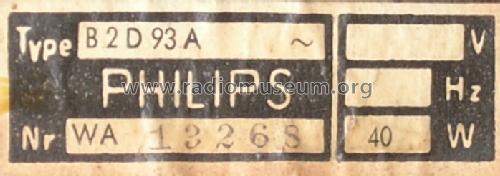 Philetta B2D93A; Philips Radios - (ID = 501895) Radio