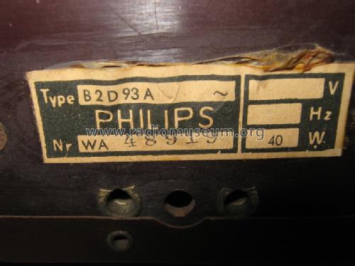 Philetta B2D93A; Philips Radios - (ID = 662517) Radio