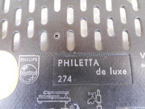 Philetta de Luxe BD274U; Philips Radios - (ID = 1874568) Radio