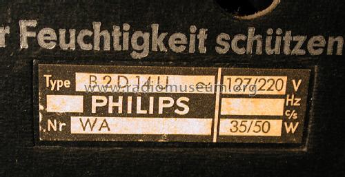 Philetta Spezial B2D14U; Philips Radios - (ID = 1576919) Radio