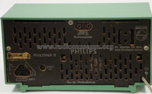 Philitina II B1D02A/00; Philips Radios - (ID = 1171257) Radio