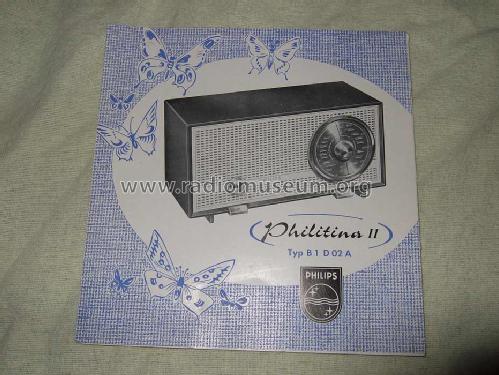 Philitina II B1D02A/00; Philips Radios - (ID = 560769) Radio