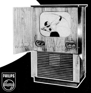 Projektionstruhe TD2314A; Philips Radios - (ID = 2837494) Television