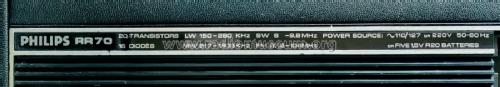Radio Recorder Automatic de Luxe RR70 22RR700; Philips Radios - (ID = 2703169) Radio