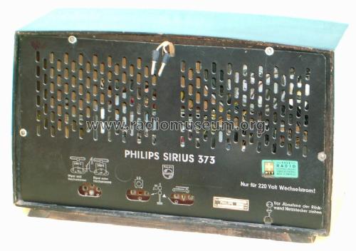 Sirius 373 BD373A; Philips Radios - (ID = 391998) Radio