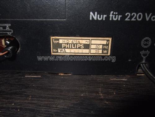 Sirius-Mignon-Phono HD475A; Philips Radios - (ID = 904568) Radio