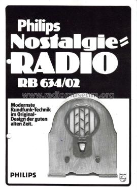 Nostalgie-Radio RB634 /02; Philips Radios - (ID = 1297705) Radio