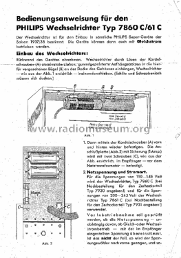 Wechselrichter / Zerhacker 7860c/7861c; Philips Radios - (ID = 2380924) A-courant