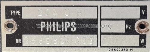 204 U H ; Philips - Schweiz (ID = 2717646) Radio