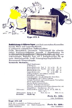 475AT; Philips - Schweiz (ID = 1048795) Radio