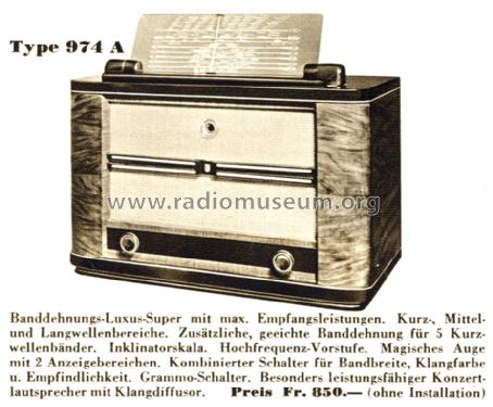 974 A; Philips - Schweiz (ID = 1402170) Radio
