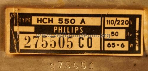 HCH550A; Philips - Schweiz (ID = 1670960) Radio