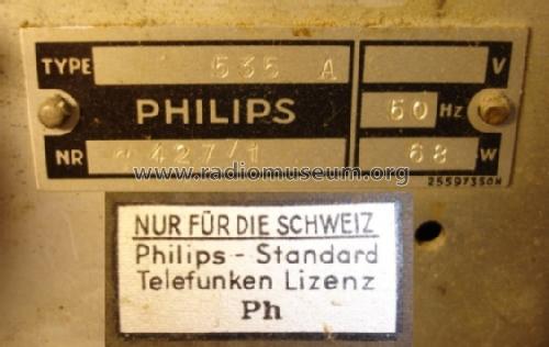 'Multi-Inductance' 535A; Philips - Schweiz (ID = 141859) Radio