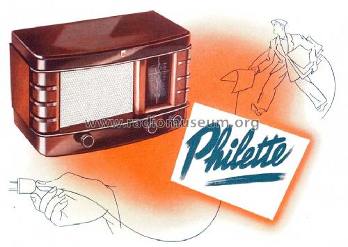 Philette 206 A; Philips - Schweiz (ID = 1049572) Radio