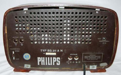 BS311AN; Philips, Svenska AB, (ID = 541159) Radio