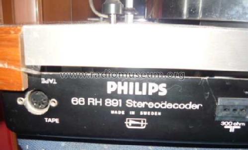 Sound Project ZU 7 66RH891; Philips, Svenska AB, (ID = 1672903) Radio