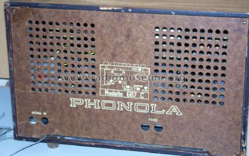 Phonoletta 687C; Phonola SA, FIMI; (ID = 1281453) Radio