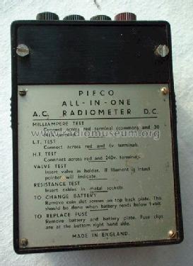 All-in-One Radiometer AC and DC Multimeter; Pifco Ltd., (ID = 1178212) Equipment