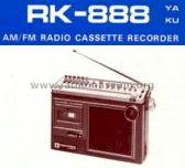AM FM Radio Cassette Recorder RK-888 YA; Pioneer Corporation; (ID = 848457) Radio