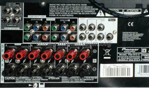 Audio/Video Multi Channel Receiver RDS, USB VSX 916K; Pioneer Corporation; (ID = 1512270) Radio