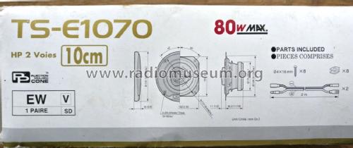 Car Speaker TS-E1070; Pioneer Corporation; (ID = 2034948) Speaker-P