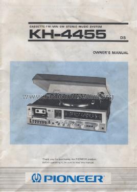 Cassette-FM/MW/SW Stereo Music System KH-4455; Pioneer Corporation; (ID = 1330164) Radio