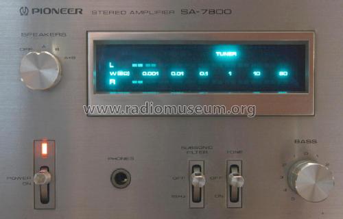 Stereo Amplifier SA-7800; Pioneer Corporation; (ID = 1317690) Ampl/Mixer