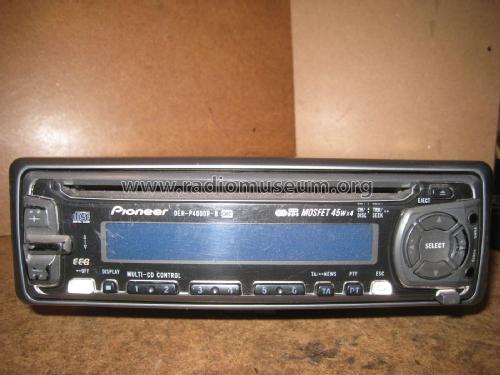 Car Radio - CD Player DEH-P4000R-B; Pioneer Corporation; (ID = 2108794) Car Radio