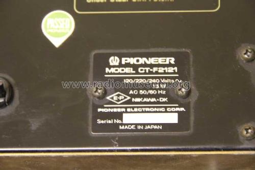 Stereo Cassette Tape Deck CT-F2121; Pioneer Corporation; (ID = 1550926) Sonido-V