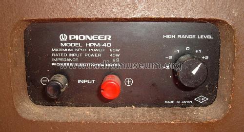 Loudspeaker HPM-40; Pioneer Corporation; (ID = 1632336) Speaker-P