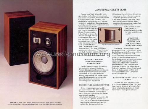 Loudspeaker HPM-40; Pioneer Corporation; (ID = 2101617) Speaker-P