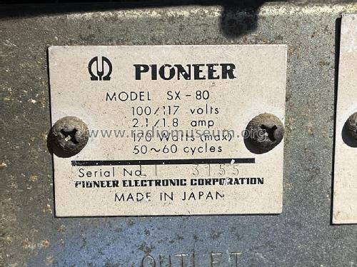 Stereo Receiver SX-800; Pioneer Corporation; (ID = 3010939) Radio