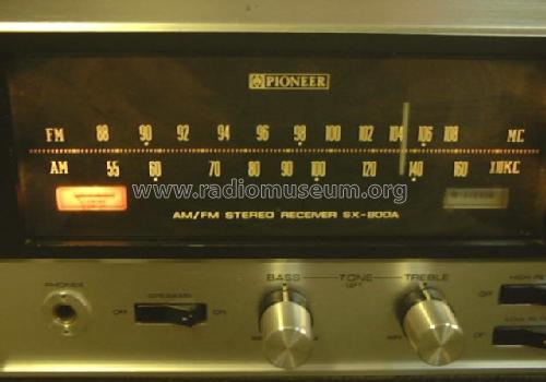 Stereo Receiver SX-800A; Pioneer Corporation; (ID = 200542) Radio