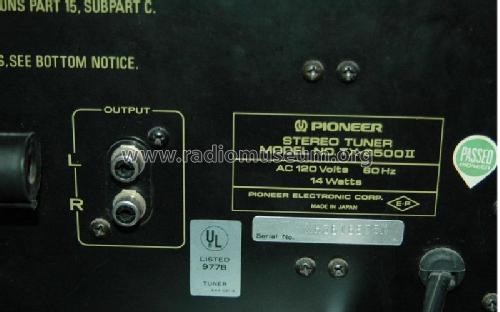 Stereo Tuner TX-6500II ; Pioneer Corporation; (ID = 1745950) Radio