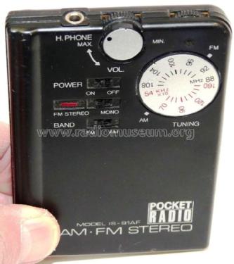 AM-FM Stereo-Receiver IS-91AF; Pocket-Radio; where? (ID = 1092447) Radio