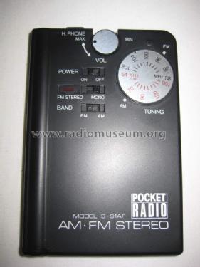 AM-FM Stereo-Receiver IS-91AF; Pocket-Radio; where? (ID = 1791030) Radio