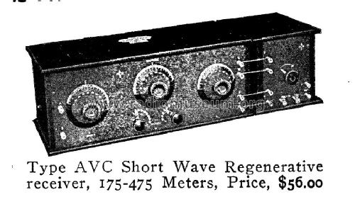 Type AVC Short Wave Rgenerative Receiver; Precision Equipment (ID = 981109) Radio