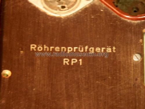 Röhrenprüfgerät RP1; Preußler & Bäßler; (ID = 1099666) Equipment
